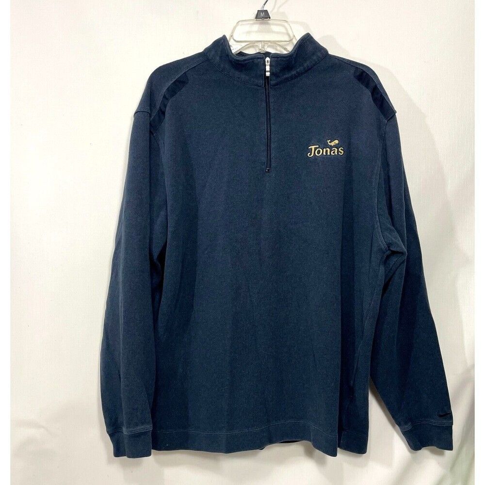 Nike Sweater Mens XL Blue Golf Quarter Zip Athleticwear Jonas Whale Y2K Vintage